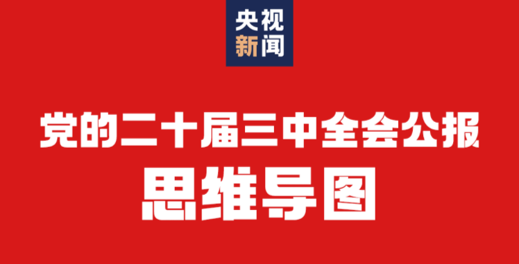 一张思维导图，带你了解党的二十届三中全会公报